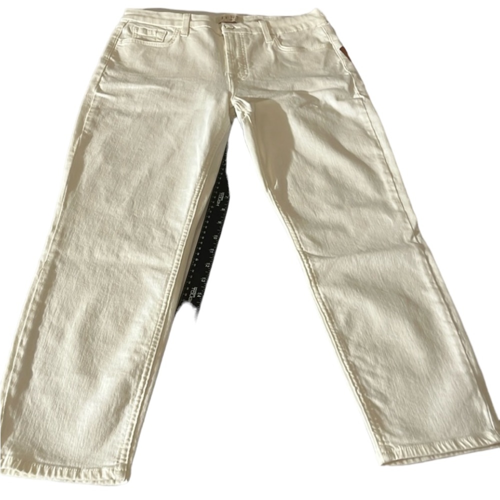 JEN 7 by 7 FOR ALL MANKIND size 10 white jeans cropped skinny NWT